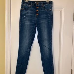 Madewell 10-inch high waist skinny jeans